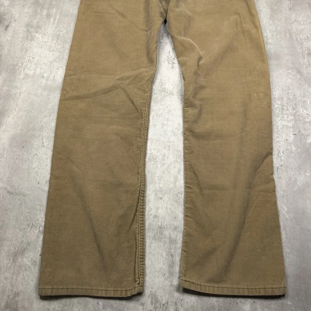 Levis 514 Jeans Mens 31X30 Beige Corduroy Slim Straight Leg Casual Preppy Denim